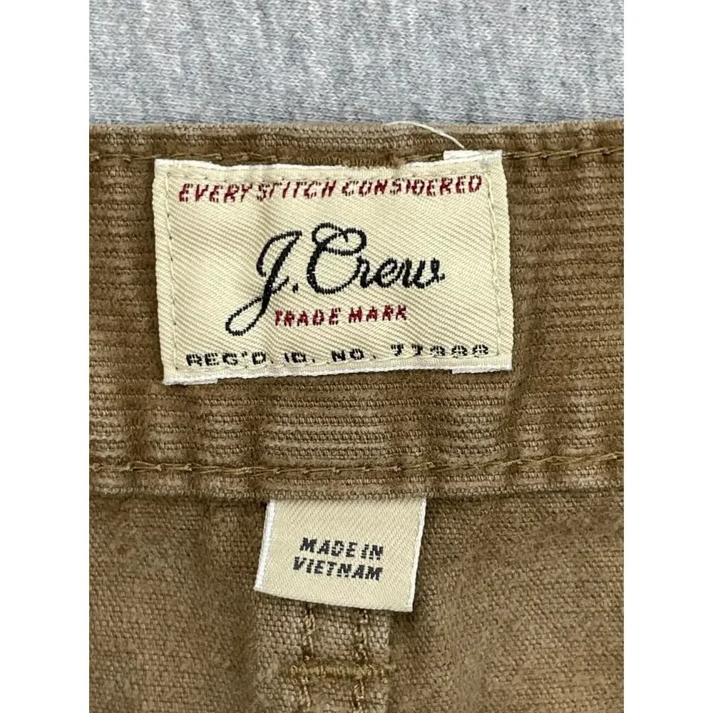 J Crew Pants Men 31 x 32 Brown 770 Corduroy Cotton Blend Stretch Straight Leg‎